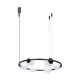 ZUMA LINE MEDAL ORBIT 5007 3XE27 BLACK/WHITE