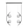 ZUMA LINE MEDALLION HELIX 5016 4XE14 BLACK/WHITE