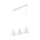 TK LIGHTING PENDANT LAMP CONO 10011 3XE27 WHITE