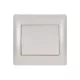 RHYME SINGLE POLE SWITCH WHITE METAL