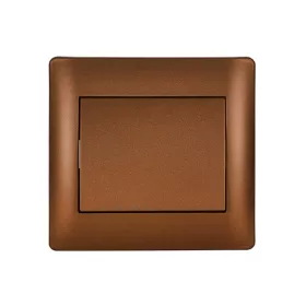 RHYME SINGLE POLE SWITCH COFFEE METAL