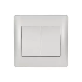 RHYME DOUBLE SWITCH WHITE METAL