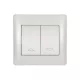 RHYME SHUTTER SWITCH WHITE METAL