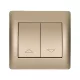RHYME BLIND SWITCH CHAMPAGNE METAL