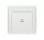 RHYME DOORBELL SWITCH WHITE METAL
