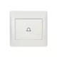 RHYME DOORBELL SWITCH WHITE METAL