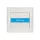 RHYME DOORBELL SWITCH WITH NAME CARD WHITE METAL