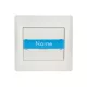 RHYME DOORBELL SWITCH WITH NAME CARD WHITE METAL