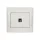 RHYME INDICATOR LIGHT PUSH BUTTON WHITE METAL