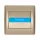 RHYME DOORBELL SWITCH WITH NAME CARD CHAMPAGNE METAL