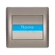 RHYME DOORBELL WITH NAME CARD, GRAY METAL