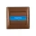 RHYME DOORBELL SWITCH WITH NAME CARD COFFEE METAL
