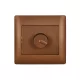RHYME DIMMER SWITCH COFFEE METAL