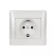 RHYME SOCKET WHITE METAL