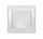 RHYME SOCKET WITH COVER WHITE METAL