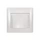 RHYME SOCKET WITH COVER WHITE METAL