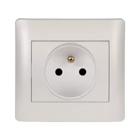 RHYME FRENCH TYPE SOCKET WHITE METAL