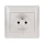 RHYME FRENCH TYPE SOCKET WHITE METAL