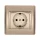 RHYME SOCKET WITH COVER CHAMPAGNE METAL