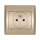 RHYME FRENCH TYPE SOCKET CHAMPAGNE METAL FINISH