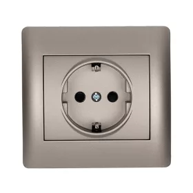 RHYME SOCKET GREY METAL