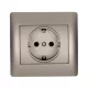 RHYME SOCKET GREY METAL