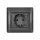 RHYME SOCKET WITH COVER GRAPHITE METAL