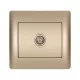 RHYME TV SOCKET CHAMPAGNE METAL