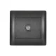 RHYME TV SOCKET GRAPHITE METAL