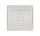 RHYME TELEPHONE SOCKET WHITE METAL