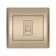 RHYME TELEPHONE SOCKET CHAMPAGNE METAL