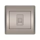 RHYME TELEPHONE SOCKET GREY METAL