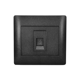 RHYME TELEPHONE SOCKET GRAPHITE METAL