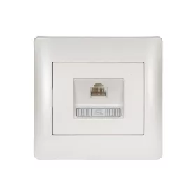 RHYME COMPUTER POWER SOCKET WHITE METAL