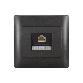 RHYME COMPUTER NETWORK SOCKET (CAT6e) GRAPHITE METAL