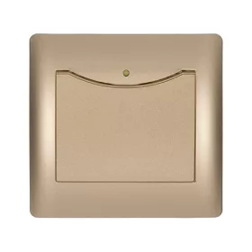 RHYME HOTEL CARD READER SWITCH CHAMPAGNE METAL