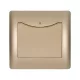 RHYME HOTEL CARD READER SWITCH CHAMPAGNE METAL