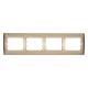 RHYME QUADRUPLE FRAME - CHAMPAGNE METAL