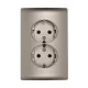 RHYME SOCKET (DOUBLE) GREY METAL