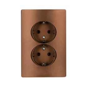 RHYME SOCKET (DOUBLE) COFFEE METAL