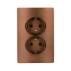 RHYME SOCKET (DOUBLE) COFFEE METAL