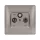 RHYME TV+FM+SAT SOCKET GREY METAL