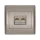 RHYME COMPUTER POWER SOCKET (DOUBLE) GREY METAL