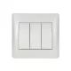 RHYME TRIPLE CHANDELIER SWITCH WHITE METAL