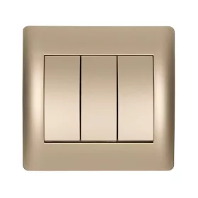 RHYME TRIPLE CHANDELIER SWITCH SPARKLING METAL