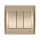 RHYME TRIPLE CHANDELIER SWITCH SPARKLING METAL