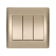 RHYME TRIPLE CHANDELIER SWITCH SPARKLING METAL