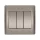 RHYME TRIPLE CHANDELIER SWITCH GREY METAL