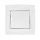 CITY SINGLE POLE SWITCH, WHITE METAL