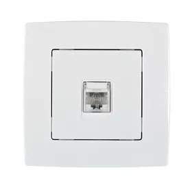 CITY COMPUTER CONNECTOR CAT.6 WHITE METAL 